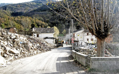 Accumoli – macerie, rifiuti inerti e tecnologia